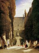 Karl Blechen The Gardens of the Villa d'Este (mk09) oil painting artist